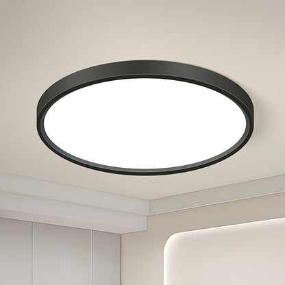 hepside 9Inch LED Flush Mount Ceiling Light Fixture 5CCT 18W 2200LM Closet Light Fixture,Small Round Slim Surface Ceiling Lamp for Hallway,Bathroom,Bedroom,Kitchen,Interior