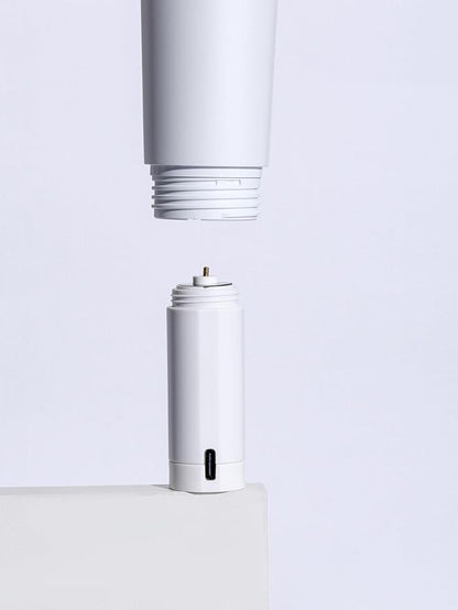 Mandu Deco Rechargeable Kpop Lightstick Battery for K-pop Concerts, Protective Cap with Keychain, Lasts 4 to 6 Hours, White