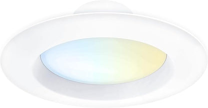 Feit Electric 5/6 Inch LED Recessed Downlight, 22.5W (120W Eqv), Dimmable, Adjustable White 2700K–5000K, Retrofit Kit, E26 Adapter, Ideal for Larger Spaces or High Ceilings, LEDR56XHO/6WYCA/4, 4 Pack