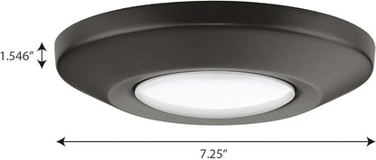 Intrinsic Collection 1-Light Antique Bronze Modern LED Surface Mount Eyeball Downlight