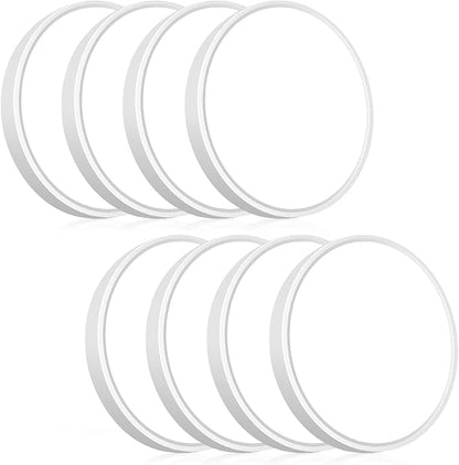 hepside 8PACK Flush Mount LED Ceiling Light Fixture 5CCT 9Inch 18W & 200W Equivalent Closet Light Fixture,Small Round Slim Surface Ceiling Lamp for Hallway,Bathroom,Bedroom,Kitchen,Interior