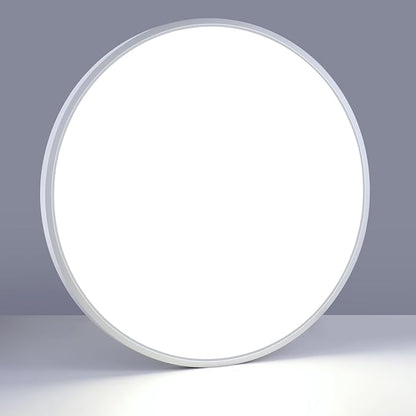 LightingWill 24 Inch LED Flush Mount Ceiling Light Fixture, 6000K Cool White, 5600LM, 45W, Flat Modern Round Lighting Fixture, 400W Equivalent White Ceiling Lamp for Kitchens, Bedrooms.etc.