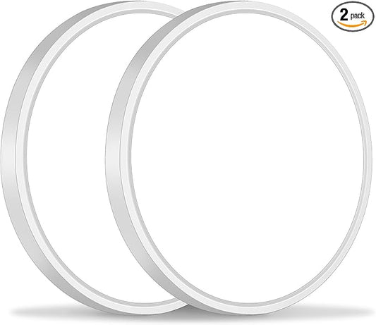 Brightever 2 Pack LED Ceiling Light Flush Mount, 9 Inch 18W, Ultra Thin 0.67 Inch Hallway Light Fixtures, 5000K Daylight White 2200LM Flat LED Ceiling Light for Dining Room, Pantry, Non-Dimmable