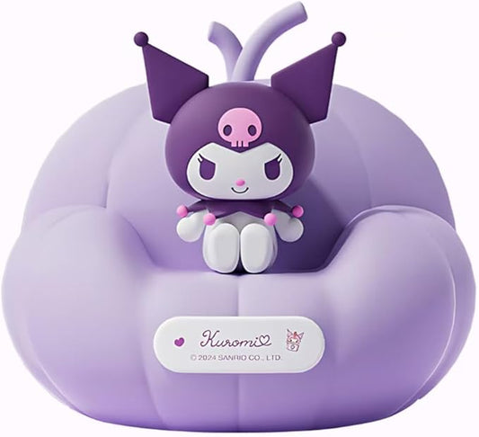 Cute Kuromi Night Light, Cartoon dimmable sili Cone Children's Night Light, Long Battery Life, Rechargeable Kuromi Light, Toddler Night Light, Gift for Boys and Girls (Purple kuruo)
