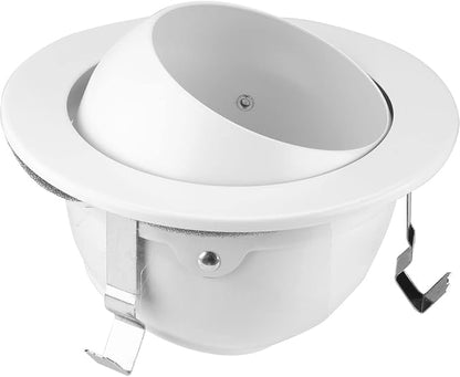 Progress Lighting P804003-028 4" LED Recessed Eyeball Trim Satin White (P804N Series)