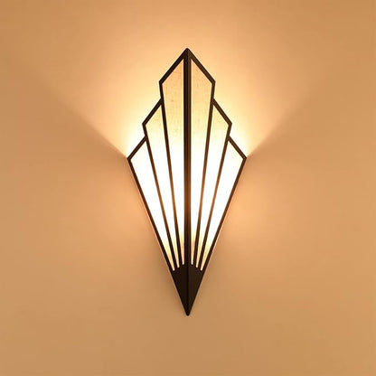 Modern Wall Light Simple Creative Wall Sconces Bedroom Aisle Living Room Wall Lamp Holder E12 Socket Art Deco Lighting Fixture Black (Bulb Not Included) (Pack of 2)