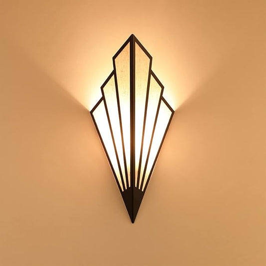 Modern Wall Light Simple Creative Wall Sconces Bedroom Aisle Living Room Wall Lamp Holder E12 Socket Art Deco Lighting Fixture Black (Bulb Not Included) (Pack of 2)