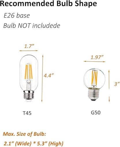 DIRYZON Mid Century Plug in Pendant Lighting with Cord,Gold Chandelier Hanging Light Large Swag Pendant Light Fixture for Bedroom Living Room （20CM/8-INCH）