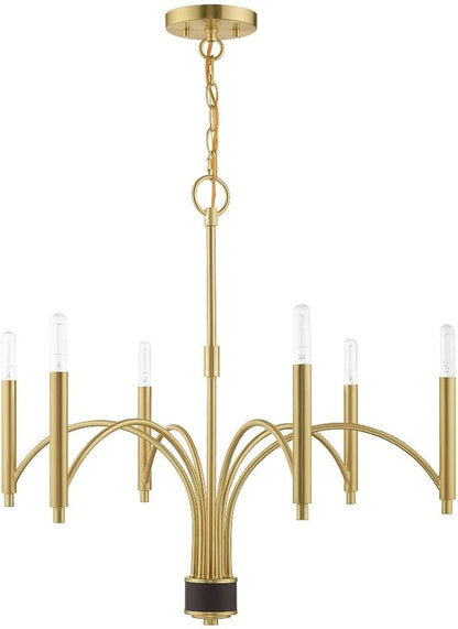 Livex Lighting 6 Lt Brushed Nickel Chandelier