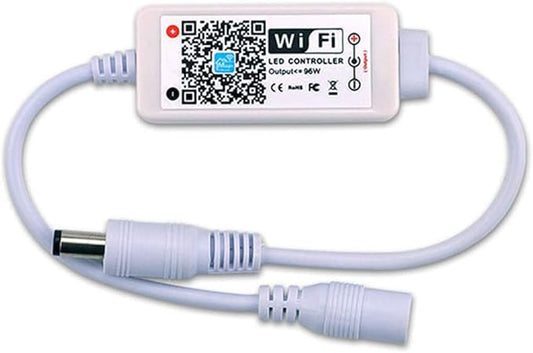 Goldwin Smart Single Color LED Lights Strip Controller WiFi Bluetooth Light 5050 2835 Control Box Compatible with Alexa Google Home siri(1)