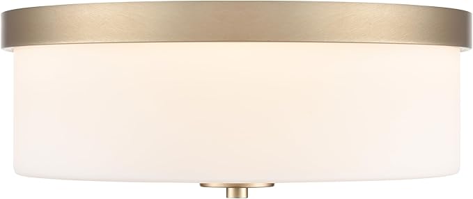 ML Lighting 214102-MG Laphia 13.25" Wide 2-Light Flushmount - Modern Gold