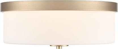 ML Lighting 214102-MG Laphia 13.25" Wide 2-Light Flushmount - Modern Gold