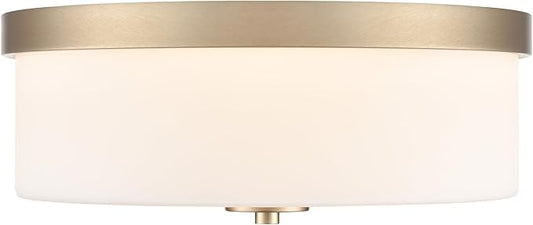 ML Lighting 214102-MG Laphia 13.25" Wide 2-Light Flushmount - Modern Gold