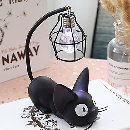 Resin Cat Lamp Creative Cartoon Ornament Night Light for Bedroom, Study, Living Room
