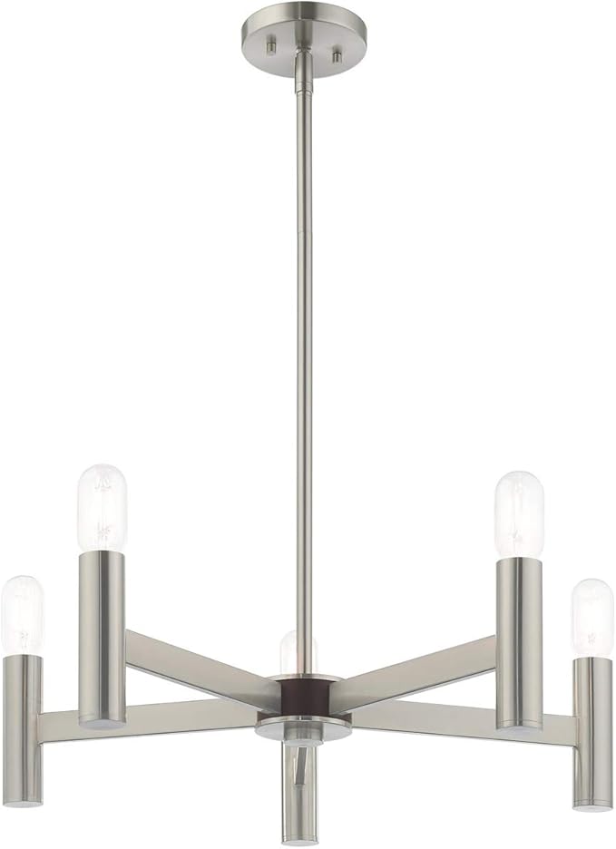 Livex Lighting 5 Lt Brushed Nickel Chandelier