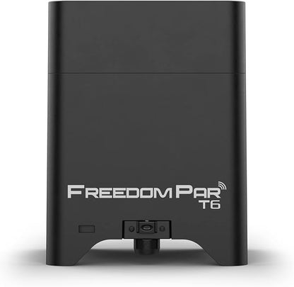Freedom Par T6 Wireless, Battery-Operated, Tri-Color (RGB) LED Uplight