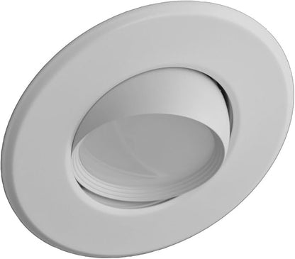 DEB56 Series 5/6 in. Adjustable LED Eyeball Retrofit Downlight Kit in 2700K (DEB56-20-120-2K-WH