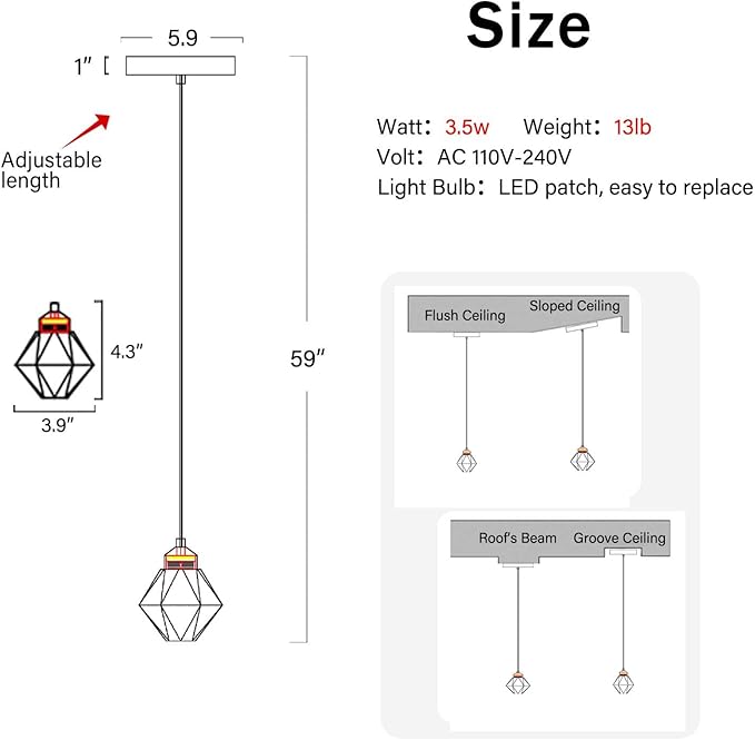 Crystal Pendant Light for Kitchen Island,Silver Chandelier Lights Fixture, Hanging Lighting Ceiling Light Fixture Modern Adjustable Pendant Lighting for Dining Room Bedroom