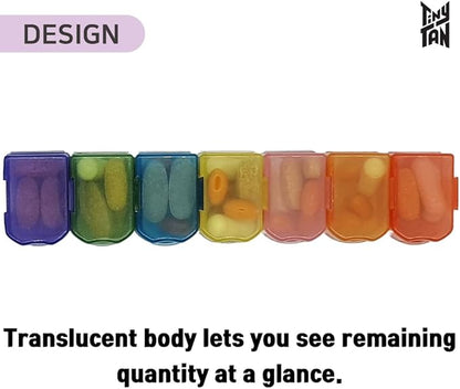 BTS Merchandise Official Licensed Kpop Merch - TinyTAN Character Daily Portable Detachable Pill Organizer Dispenser Vitamin Case Medicine Box (Dynamite)