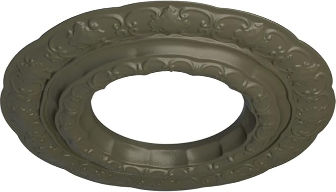 15 3/8"OD x 7"ID x 1"P Lisbon Ceiling Medallion (Fits Canopies up to 7"), Hand-Painted Witch Hazel