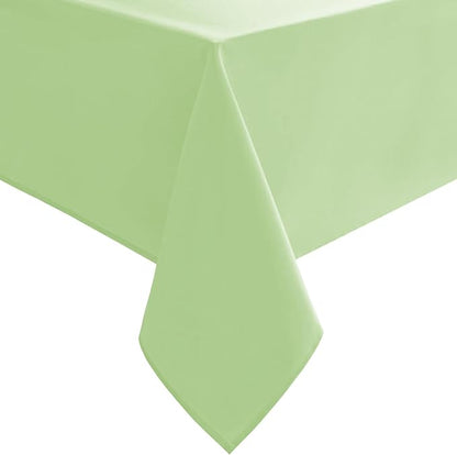 Hiasan Light Sage Tablecloth for Square Tables - Waterproof and Spillproof Washable Fabric Table Cloth for Dining Room Kitchen Party, 40 x 40 Inch