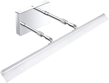 Aipsun 24 inch Modern LED Vanity Lights Adjustable Bathroom Vanity Light Fixtures Chrome Bathroom Light Fixture Over Mirror 5500K