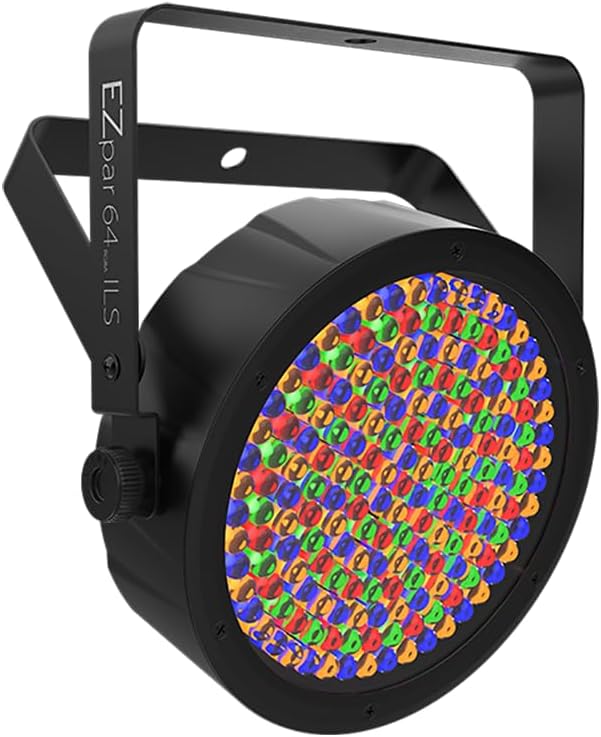 CHAUVET DJ – EZPar 64 RGBA ILS Battery Operated LED Par Light | Cable Free Wash Fixture with RGBA LEDs, ILS & D-Fi USB Wireless DMX Compatibility | Long-Lasting Rechargeable Battery
