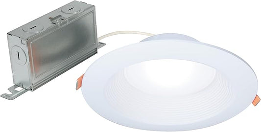 HALO LT 6 in Canless LED Recessed Indoor/Outdoor Dimmable Ceiling Downlight, Wet Location Rated, Selectable Color Temperature, 2700K-5000K, 750 Lumens, Wet Location - LTC608FS5B