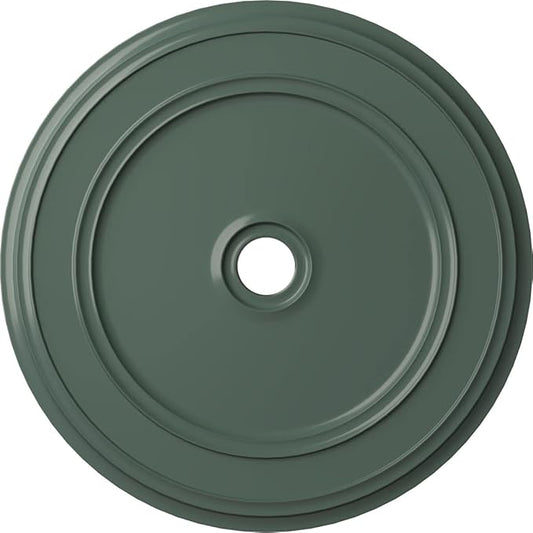 Ekena Millwork CM41CLCBF - 41 1/8"OD x 4"ID x 2 1/8"P Classic Ceiling Medallion (Fits Canopies up to 5 1/2") - Ceiling Medallion, Cloud Burst