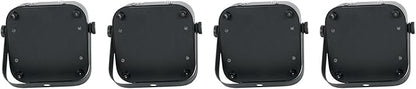 Rockville 4 PACK MINI RF1 V2 Black RGBWA+UV Battery-Powered Wash Lights with RF Remotes, Wireless DMX, Travel Bag, Perfect for DJs & Events