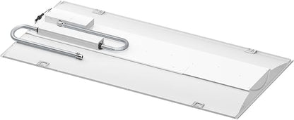 Lithonia Lighting 2x4 LED Troffer Light, Stack Switch LED Lay-in Ceiling Light Fixture, Adjustable Lumens, 3500K/4000K/5000K Switchable Color Temperature, Includes Emergency Battery Backup, White