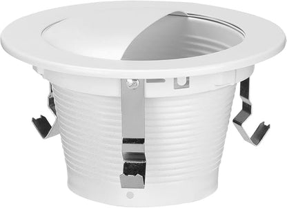Progress Lighting P804004-028 4" Recessed Wall Washer Trim for 4" Housing Satin White (P804N Series)