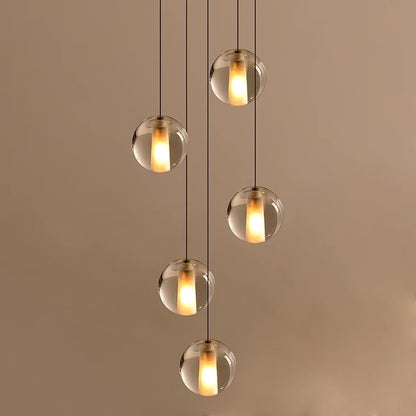 25 Lights Staircase Chandelier for High Ceiling, Dimmable Modern Crystal Raindrop Large Long Hanging Pendant Light for Stairwell Living Room Stair Foyer, Bulbs Included (Nickel Canopy)