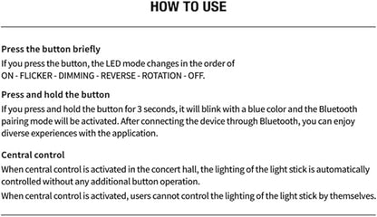 Straykids Lightstick, Cheering Lights for Concert Light Sticks with Bluetooth Function with Merch Bracelets and 55 Photocards
