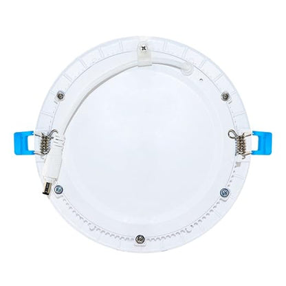 Euri Lighting DLC4S-2000e Ultra-Slim Dimmable 4" Circlular Downlight, 9W (60W Equal), 600lm, 3000K (Soft White), IC Rated, No Housing Required, E-Star & ETL Listed
