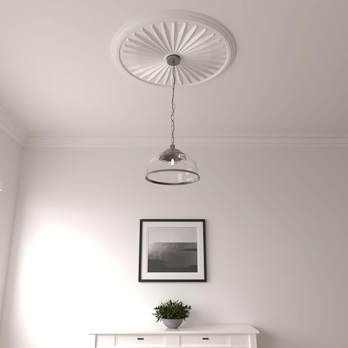 33 1/8"OD x 3 1/2"ID x 1 3/8"P Leandros Ceiling Medallion (Fits Canopies up to 5")