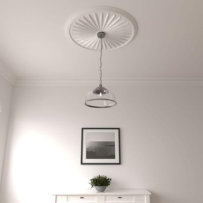 33 1/8"OD x 3 1/2"ID x 1 3/8"P Leandros Ceiling Medallion (Fits Canopies up to 5")