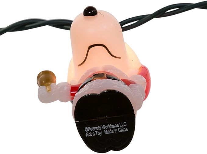 Kurt Adler UL 10-Light Santa Suit Snoopy Light Set