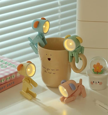 Cute Night Light for Kids, Adorable Mini Led Table Desk Lamp, Decorative Lamp Nightstand, Animal Pet Nightlights, Christmas Decorate Birthday Gifts for Children, Students (1 x Blue Dog)