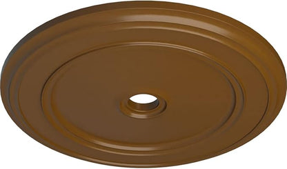 Ekena Millwork CM41CLSTF Classic Ceiling Medallion, 41 1/8"OD x 4"ID x 2 1/8"P, Hand-Painted Smokey Topaz