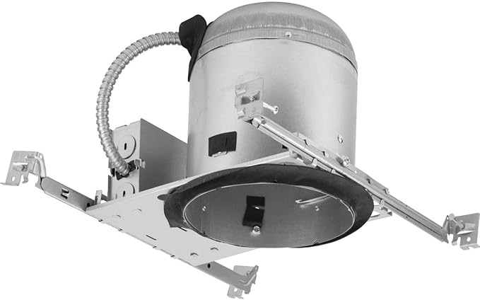 Progress Lighting P806N-N-MD-ICAT 6" Recessed New Construction Housing with Quick Link Connector 6" Trim