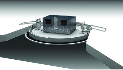 HALO 4 in Round Integrated LED Surface Mount Recessed Downlight Trim, 5000K, Wet Rated for Shower and Outdoor Lighting Applications, Energy Star, White Finish - SMD4R6950WHDM