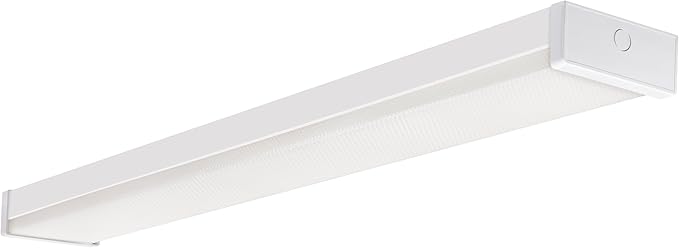 Sylvania 48" LED Prismatic Wrap Light, 32/40/48W, 3 CCT (3500/4000/5000K) Select, 4000/5000/6000 LMS, Linkable, White - 1 Pack (66739)