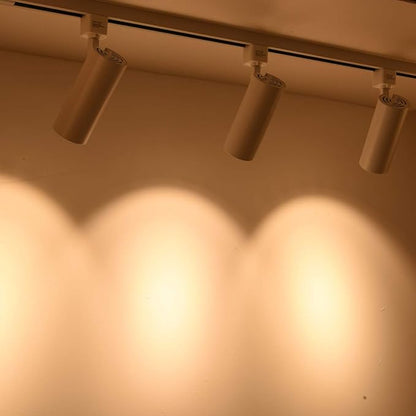 mirrea 16.5W Dimmable LED Track Lighting Heads Compatible with Single Circuit H Type Rail Ceiling Spotlight 90 CRI 24° White Finish Pack of 6 (3000K Warm White)