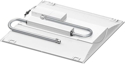 Lithonia Lighting 2x2 LED Troffer Light, Stack Switch LED Lay-in Ceiling Light Fixture, Adjustable Lumens, 3500K/4000K/5000K Switchable Color Temperature, Includes Emergency Battery Backup, White