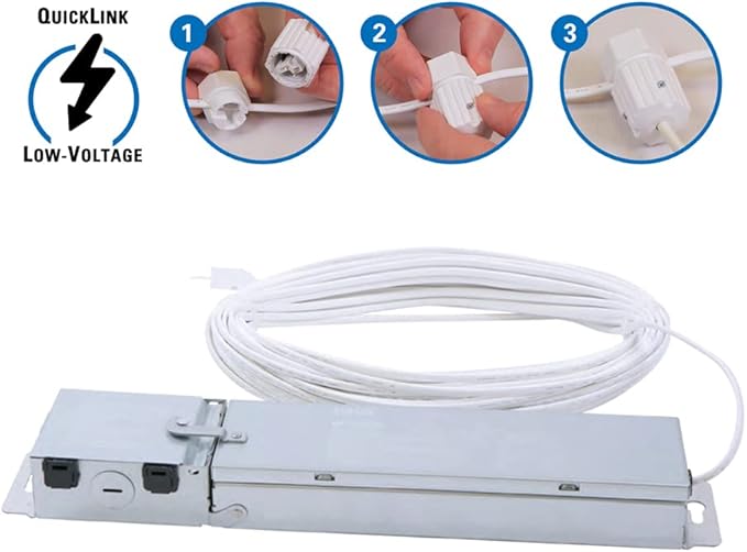 HALO 4 inch Quicklink Canless LED Downlight Selectable 2700K, 3000K, 3500K, 4000K, 5000K CCT – White (4 pack)
