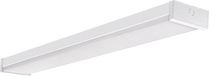 Sylvania 48" LED Prismatic Wrap Light, 36W, 4000 LMS, Linkable, 4000K, Damp Rated, White - 1 Pack (66740)