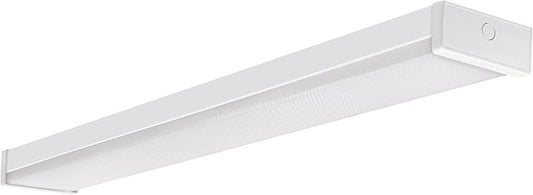 Sylvania 48" LED Prismatic Wrap Light, 36W, 4000 LMS, Linkable, 4000K, Damp Rated, White - 1 Pack (66740)
