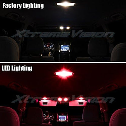 XtremeVision Interior LED for Subaru Impreza WRX STI Sedan 2008-2013 (6 Pieces) Red Interior LED Kit + Installation Tool