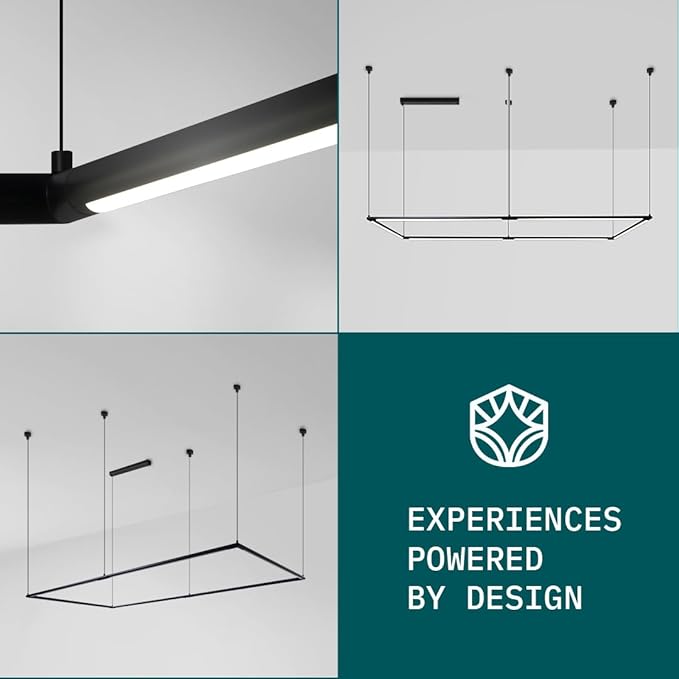 Solvita Professional LED Billiard & Pool Table Light, Non-Flickering & Evenly Distributed Lighting Source, Adjustable Height & 360° Rotatable Light Angle - Daylight 5000K (49.6 x 98.5 inch)